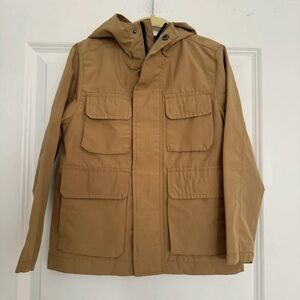 NEW Old Navy boys taupe tan hooded cargo style jacket parka coat size 5 years